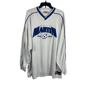 Vintage Chase Authentics Mark Martin #6 NASCAR Long Sleeve V-Neck Shirt 2XL